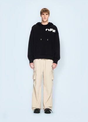 Off-White Off Split Hooded Sweatshirt Black ofw0160092