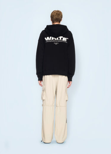 Off-White Off Split Hooded Sweatshirt Black ofw0160092
