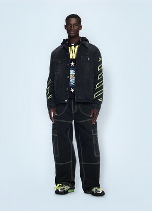 Off-White Irregular Cargo Jeans Black ofw0160096