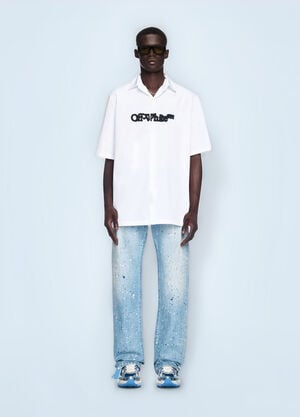 Off-White Spray Arrow Bowling Shirt White ofw0160105