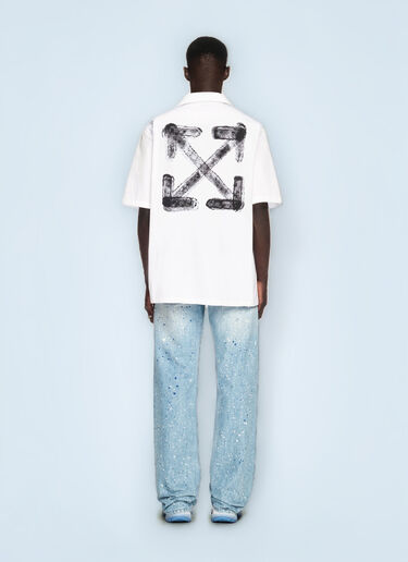 Spray Arrow Bowling Shirt Off-White Spray Arrow Bowling Shirt White ofw0160105