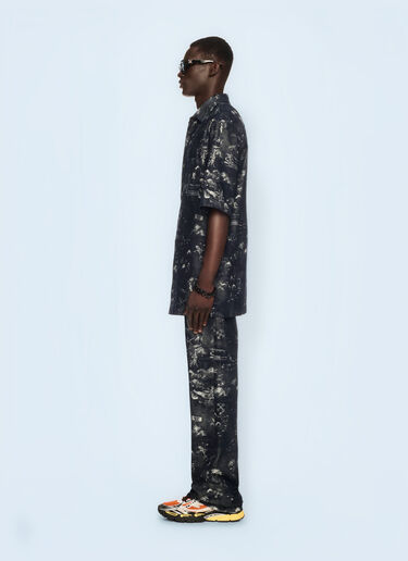 Jacquard Fresco Bowling Shirt Off-White Jacquard Fresco Bowling Shirt Blue ofw0160113