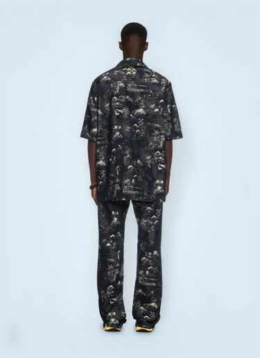 Jacquard Fresco Bowling Shirt Off-White Jacquard Fresco Bowling Shirt Blue ofw0160113