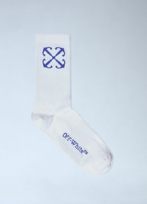 Off-White Arrow Mid Calf Socks White ofw0160115
