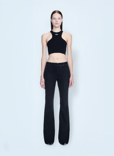 Off Stamp Ribbed Top Off-White Off Stamp Ribbed Top Black ofw0260005