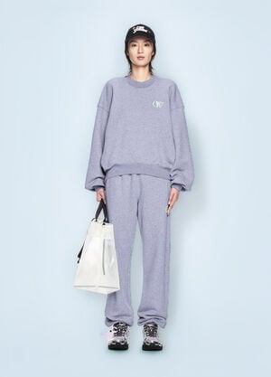 Off-White Embroidered Ow Sweatshirt Grey ofw0260019