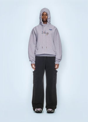 Off-White Bookish Butterfly Hooded Sweatshirt Grey ofw0260020