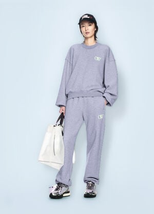 Off-White Embroidered Ow Track Pants Grey ofw0260032