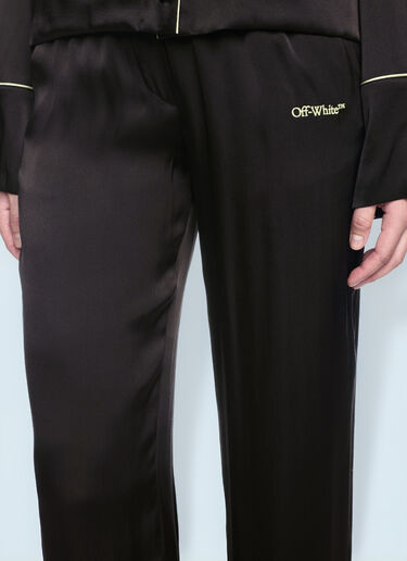 Satin Pants Off-White Satin Pants Black ofw0260033