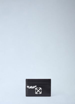 Off-White Jitney Quote Card Holder Black ofw0260052