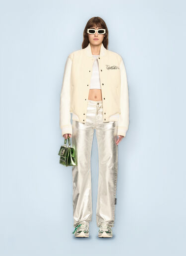 Rose Valley Varsity Jacket Off-White Rose Valley Varsity Jacket Natural ofw0260055