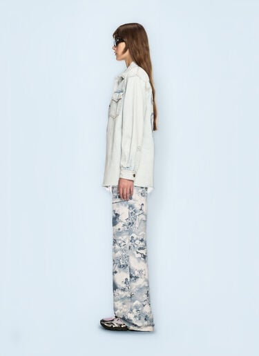Off-White Fresco Arrow Denim Shirt Jacket Blue ofw0260063