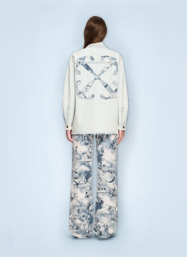 Off-White Fresco Arrow Denim Shirt Jacket Blue ofw0260063