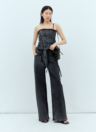 Double Fold Pants Ottolinger Double Fold Pants Black ott0255006