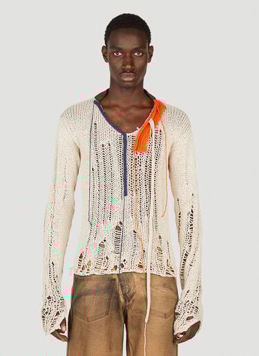 Distressed Sweater Ottolinger Distressed Sweater Beige ott0352001
