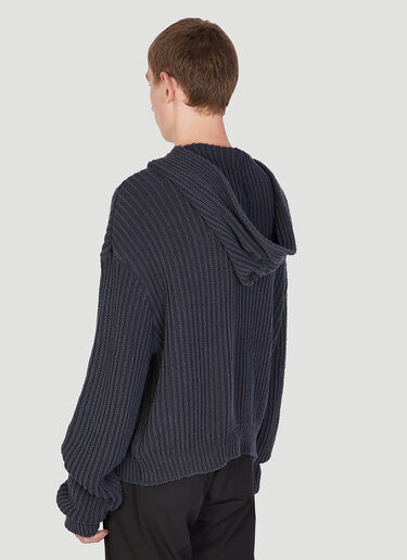 Knitted Sailor Hooded Sweater Our Legacy Knitted Sailor Hooded Sweater Dark Blue our0152010