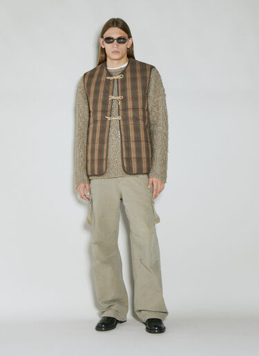 Check Padded Vest Our Legacy Check Padded Vest Beige our0154011