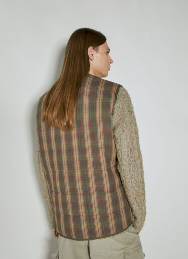 Check Padded Vest Our Legacy Check Padded Vest Beige our0154011