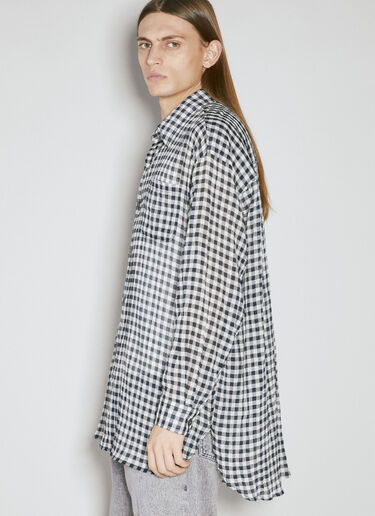 Darling Check Shirt Our Legacy Darling Check Shirt Black our0155002