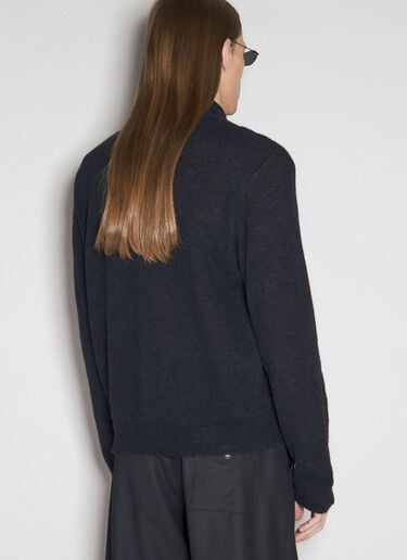 Evening Polo Cardigan Our Legacy Evening Polo Cardigan Black our0156010