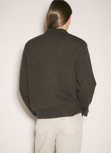 Evening Polo Cardigan Our Legacy Evening Polo Cardigan Brown our0159012