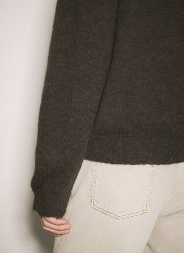 Evening Polo Cardigan Our Legacy Evening Polo Cardigan Brown our0159012
