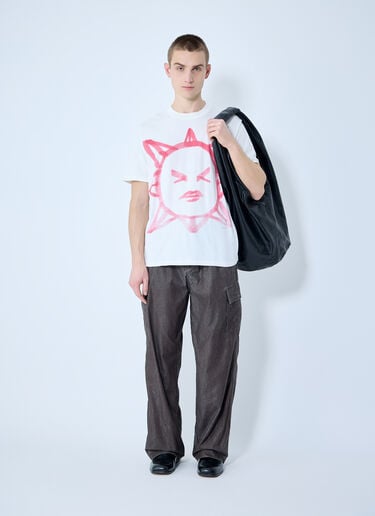 Squinting Sun T-Shirt Our Legacy Squinting Sun T-Shirt White our0160004