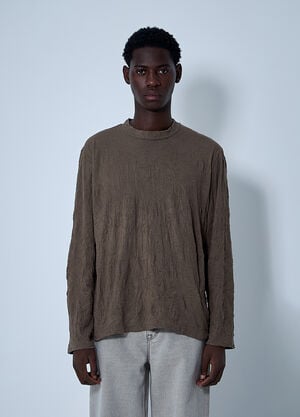 Our Legacy Big Long Sleeve T-Shirt Khaki our0161016