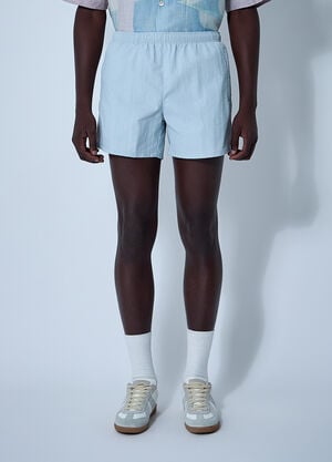 Our Legacy Drape Tech Shorts Blue our0161017