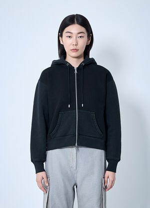 Our Legacy Mischief Hooded Zip-Up Sweatshirt Black our0261004
