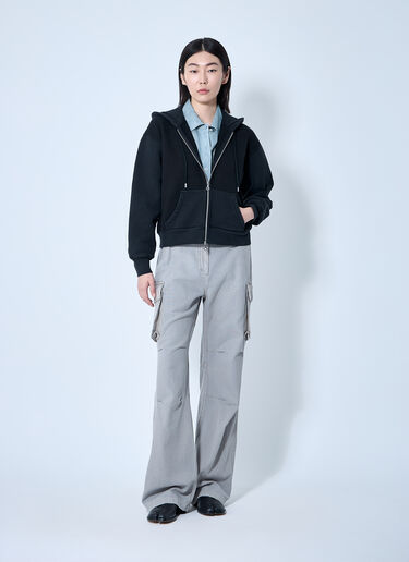 Our Legacy ミスチーフ フーデッド ジップアップスウェットシャツ  ブラック our0261004
