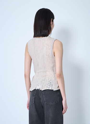 Our Legacy Ragged Vest Beige our0261007