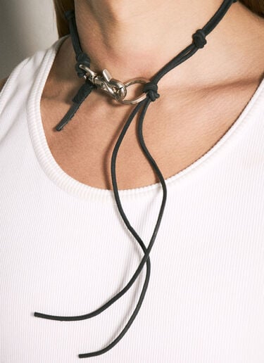 Our Legacy Ladon Keyring Necklace Black our0346008