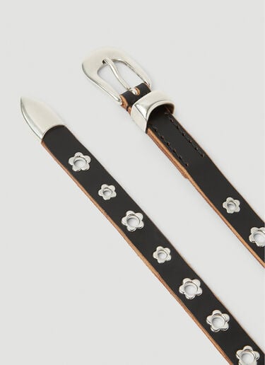 Our Legacy Flower Stud Belt Black our0352008
