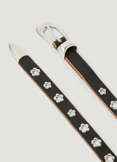 Flower Stud Belt Our Legacy Flower Stud Belt Black our0352008