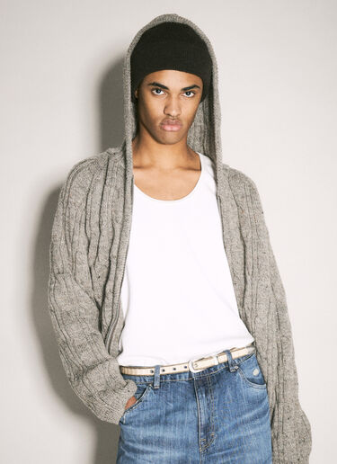 Wool Knit Beanie Hat Our Legacy Wool Knit Beanie Hat Grey our0358011