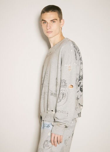 Paly Pumping Iron Crewneck Sweatshirt Grey pal0158002