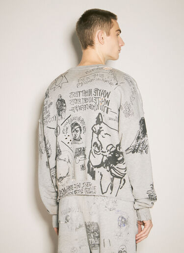Paly Pumping Iron Crewneck Sweatshirt Grey pal0158002