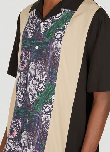 Skulls Bowling Shirt P.A.M. Skulls Bowling Shirt Black pam0149007
