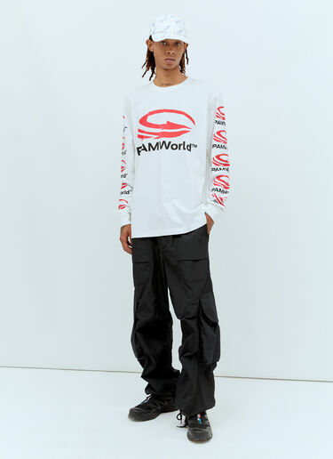 ロゴプリントTシャツ P.A.M. ロゴプリントTシャツ ホワイト pam0357007