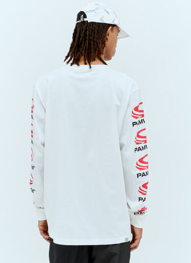 ロゴプリントTシャツ P.A.M. ロゴプリントTシャツ ホワイト pam0357007