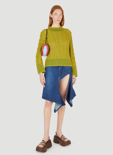 Relaxed Knit Jumper Paula Canovas del Vas Relaxed Knit Jumper Green pcd0248006
