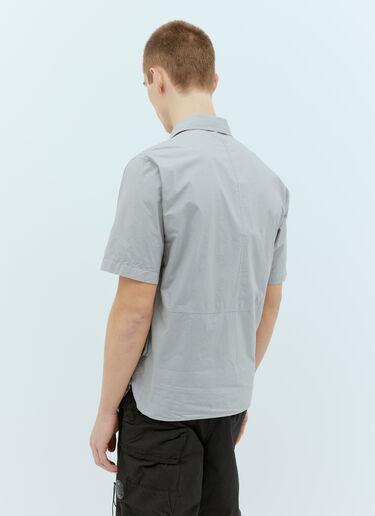 Logo Embroidery Poplin Shirt C.P. Company Logo Embroidery Poplin Shirt Grey pco0156012