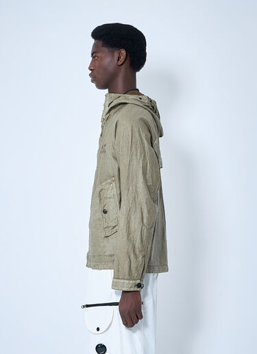 Lino Wax Goggle Jacket C.P. Company Lino Wax Goggle Jacket Beige pco0159007