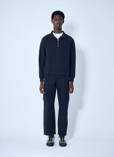 C.P. Company Diagonal Raised Fleece Sweatshirt Blue pco0159012