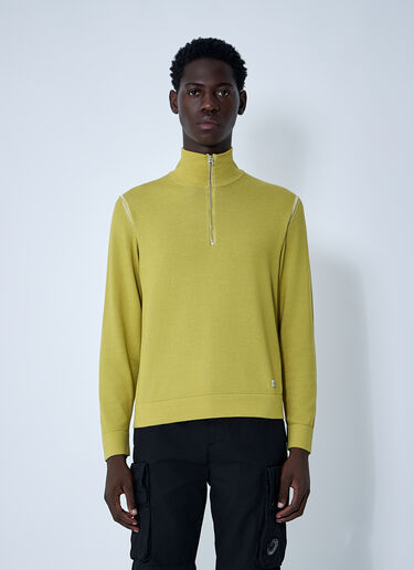 Half Zip-Up Sweater C.P. Company Half Zip-Up Sweater Green pco0160007