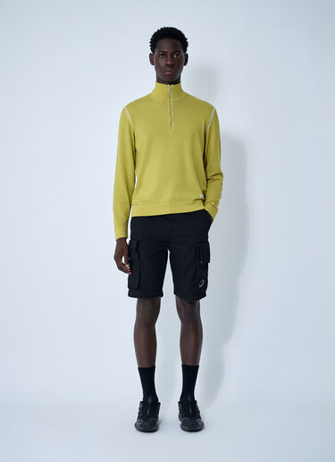 C.P. Company Half Zip-Up Sweater Green pco0160007