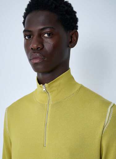C.P. Company Half Zip-Up Sweater Green pco0160007