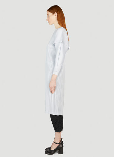 Pleats Please Issey Miyake January Pleated Coat Grey plp0252002