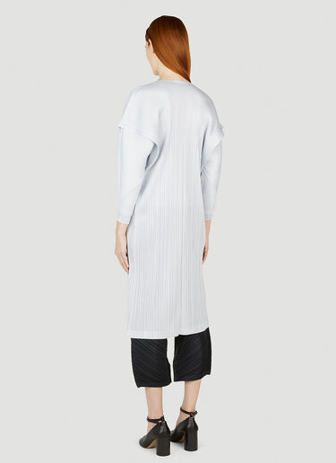 Pleats Please Issey Miyake January Pleated Coat Grey plp0252002